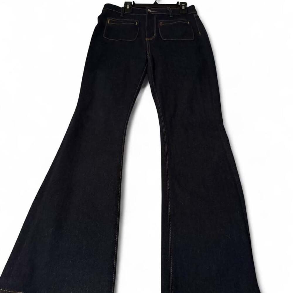 LOFT The Slim Flare Dark Wash Jeans Size 6P